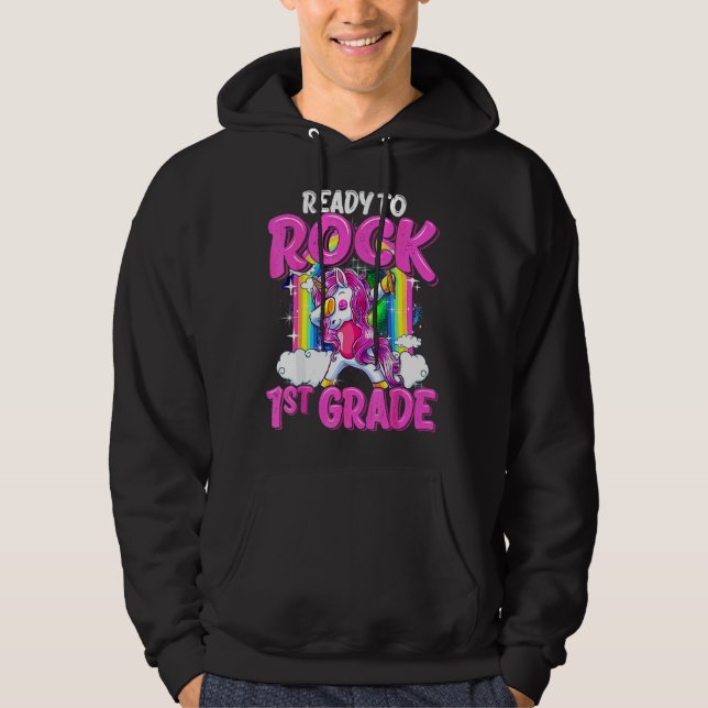 Sudadera Preparado Para Rodar El Unicornio De Primer Grado  (Anverso)