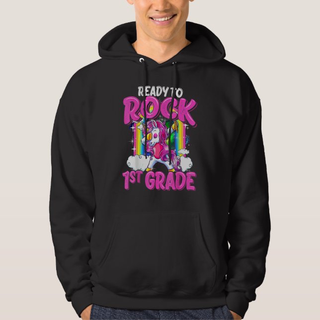 Sudadera Preparado Para Rodar El Unicornio De Primer Grado  (Anverso)