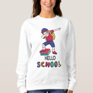 Sudadera Preparado para una escuela en línea