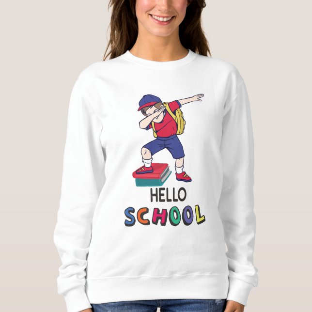 Sudadera Preparado para una escuela en línea (Anverso)