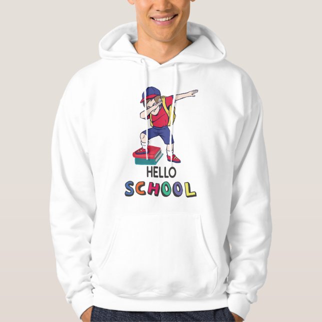 Sudadera Preparado para una escuela en línea (Anverso)