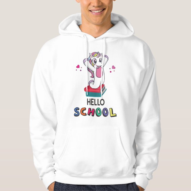 Sudadera Preparado para una escuela en línea (Anverso)