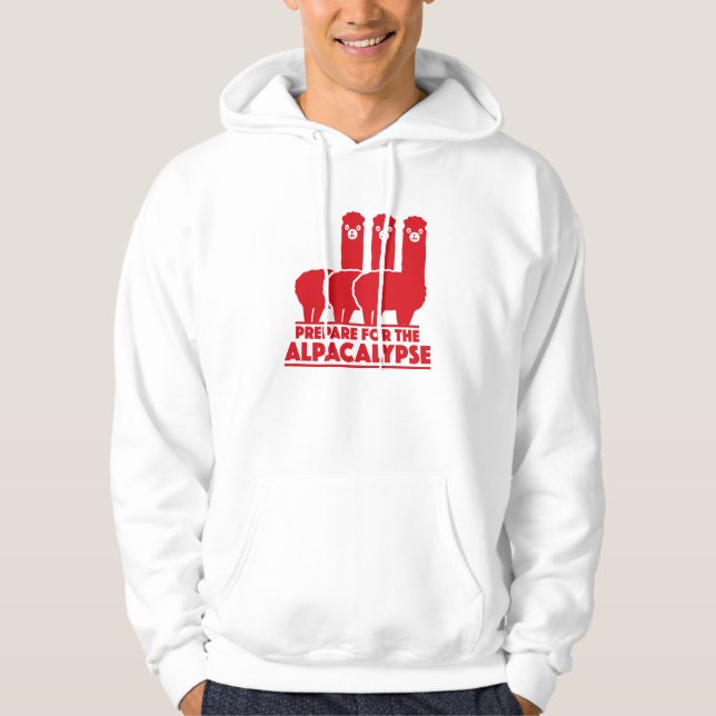 Sudadera Prepararse Para El Alpacalypse (Anverso)