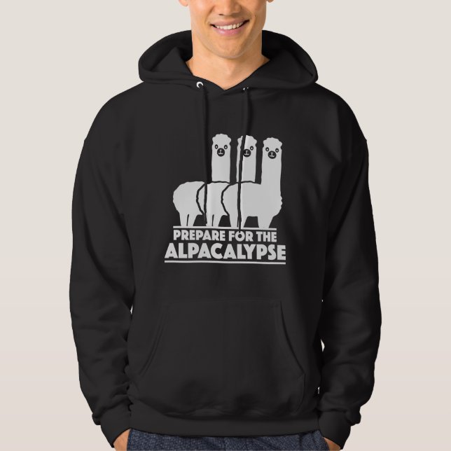 Sudadera Prepararse Para El Alpacalypse (Anverso)