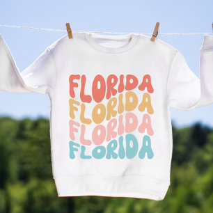 Sudadera Preppy Groovy Retro Florida Typography Trendy