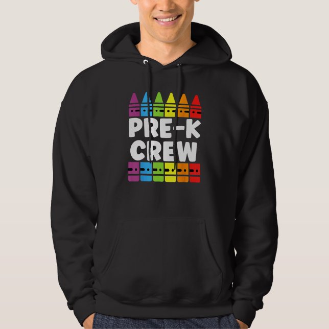 Sudadera PRESCHOOL CREW PRE K Tribe Back To School Teacher  (Anverso)