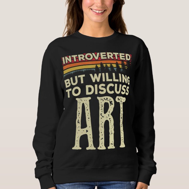 Sudadera Presentado, Pero Dispuesto A Discutir, La Vendimia (Anverso)