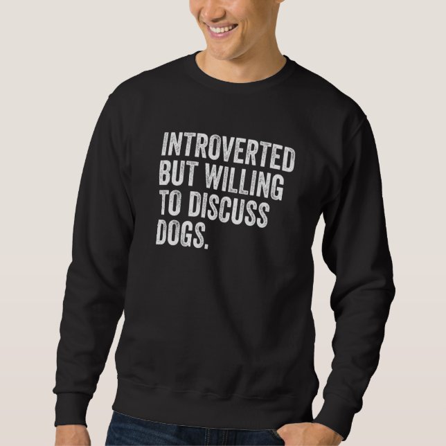 Sudadera Presentado, pero dispuesto a discutir sobre el ama (Anverso)