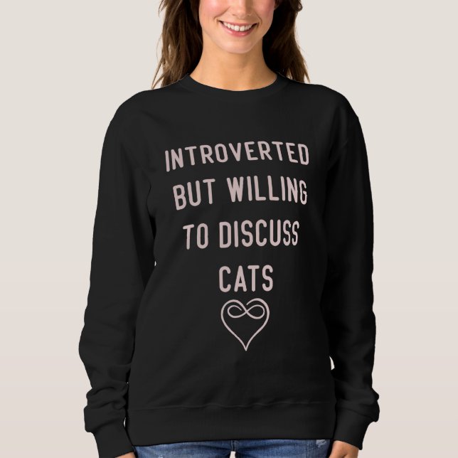 Sudadera Presente, Pero Dispuesto A Discutir, A Los Gatos M (Anverso)
