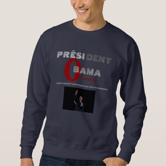 SUDADERA PRESIDENTE OBAMA INAUGURATION SWEAT - FRANCÉS (Anverso)
