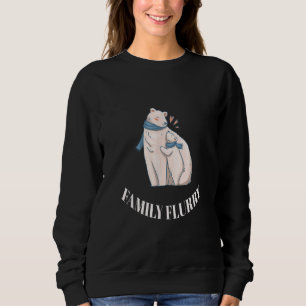 Sudadera Presión de diseño de familia de ositos polares con