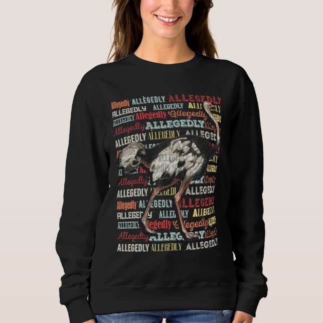 Sudadera Presuntamente Ostrich Flight Retro Bird Lo (Anverso)