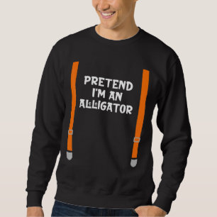 Sudadera Pretende mi disfraz de fiesta de Lazy Halloween