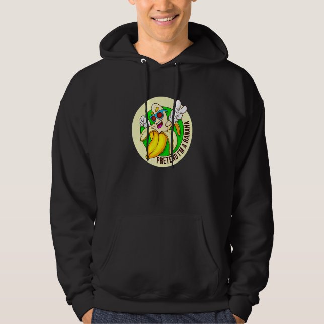 Sudadera Pretende que soy un banano (Anverso)