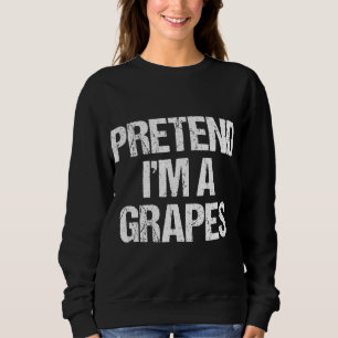 Sudadera Pretende que soy un disfraz perezoso de Halloween