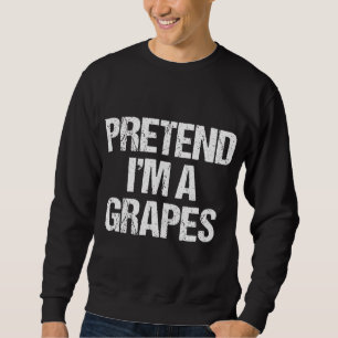 Sudadera Pretende que soy un disfraz perezoso de Halloween 