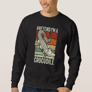 Sudadera Pretende que soy un lagarto de cocodrilos