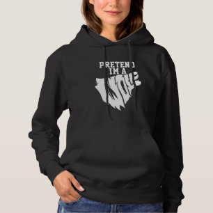 Sudadera Pretende que soy un lobo inteligente en Halloween