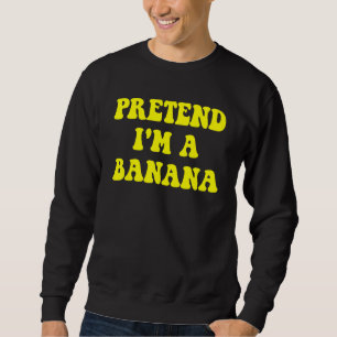 Sudadera Pretende que soy un perezoso traje de halloween ba