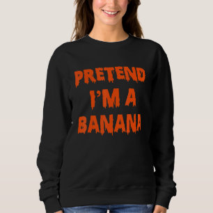 Sudadera Pretende que soy un perezoso vestido de Halloween