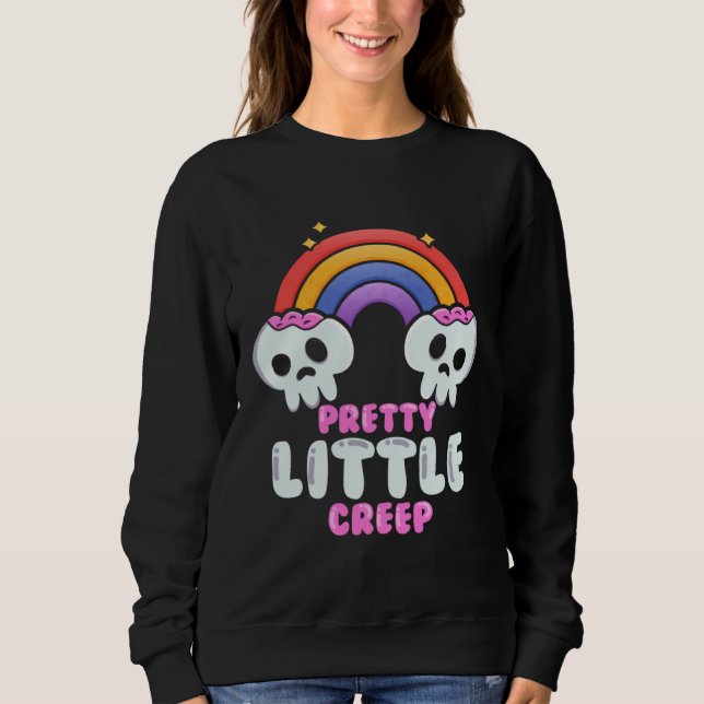 Sudadera Pretty Little Creep  Pastel Goth Aesthetic Gothic (Anverso)