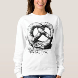 Sudadera Pretzel de la placa de impresión negra