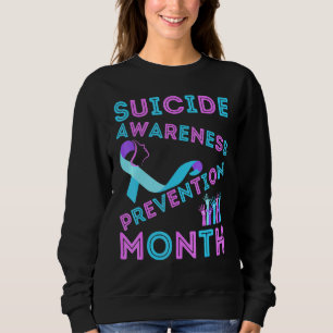 Sudadera Prevención de conciencia suicida madre de corazón 