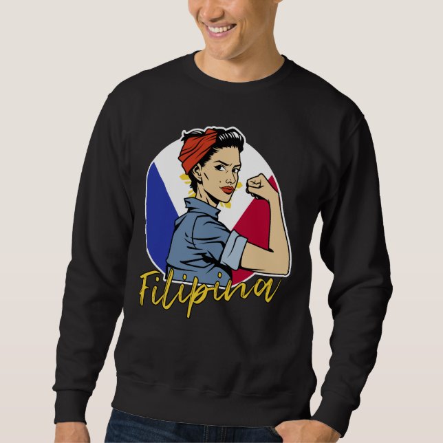 Sudadera Pride Filipina Pinay Wife Girlfriend Philippines (Anverso)