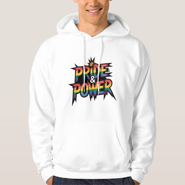 Sudadera Pride & Power LGBTQ (Anverso)