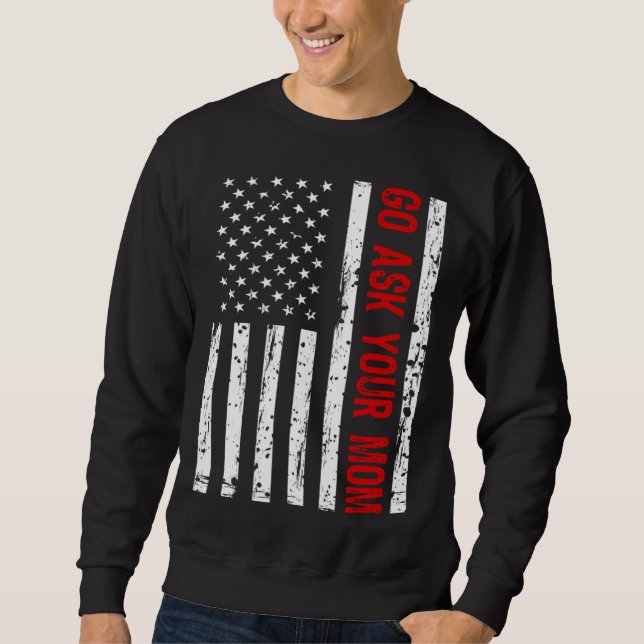 Sudadera Pride USA Flag & Father's Day Dad Grandpa Family M (Anverso)