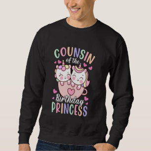 Sudadera Prima de la princesa de cumpleaños chica de cumple