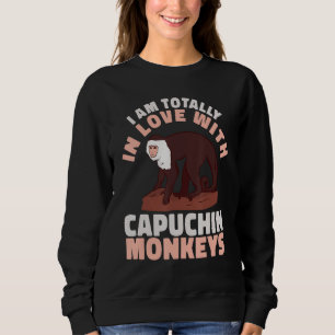 Sudadera primate adorable me encanta el mono capuchino
