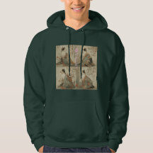 "Primavera al amanecer" Gato japonés en kimono Art