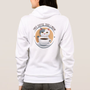 Sudadera Primer Café Y Luego Medo Gato Cuto