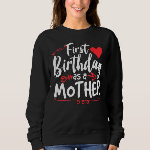 Sudadera Primer Cumpleaños De Madre Fiesta Mamá Mamá Mamá M