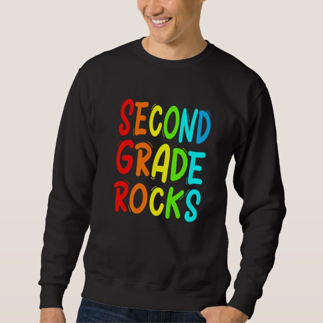 Sudadera Primer Día De Escuela  Segundo Grado Regresa A La  (Anverso)