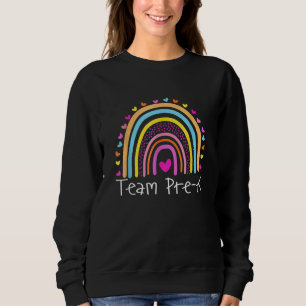 Sudadera Primer día de la enseñanza preescolar del equipo d
