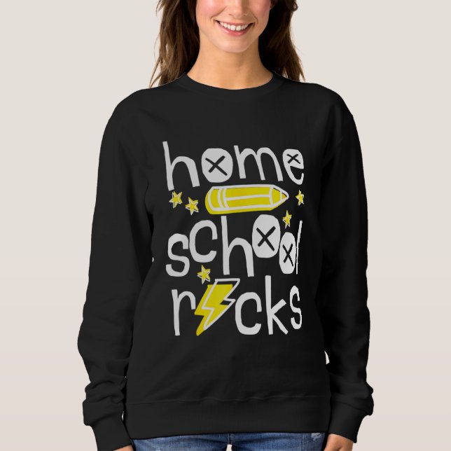 Sudadera Primer Día De La Escuela De Hogar Roca Maestra (Anverso)