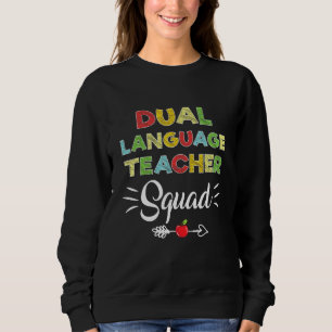 Sudadera Primer Día De La Escuela Guay Maestra De Doble Len