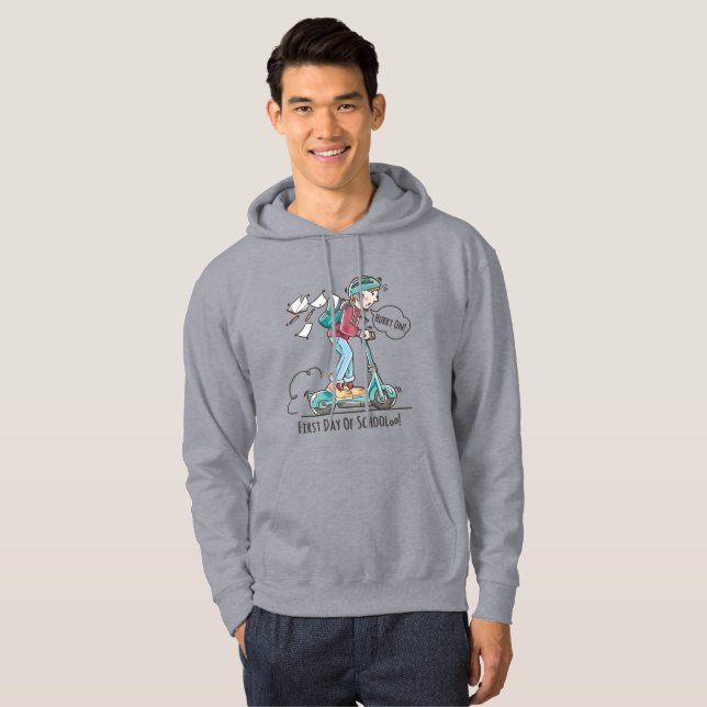 Sudadera Primer día de la escuela | Hombres (Anverso completo)
