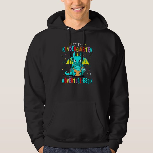 Sudadera Primer día de la guardería, primer día, dejen que  (Anverso)
