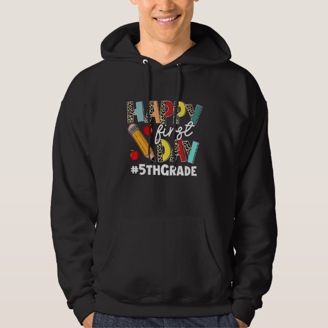 Sudadera Primer Día De Leopardo Escuadrón De 5º Grado De Vu (Anverso)
