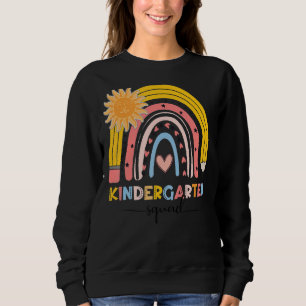 Sudadera Primer día del escuadrón infantil Boho Rainbow