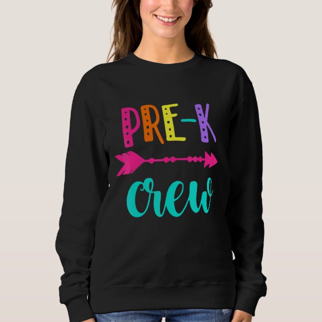 Sudadera Primer día escolar del profesorado de la tripulaci (Anverso)
