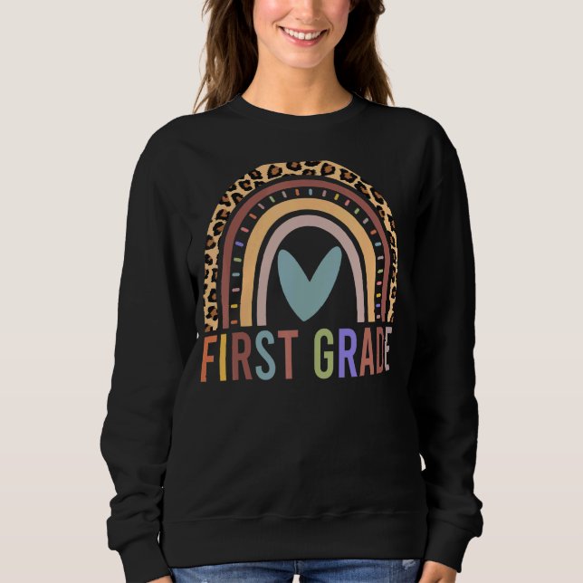 Sudadera Primer grado del equipo arcoiris primer grado Chic (Anverso)