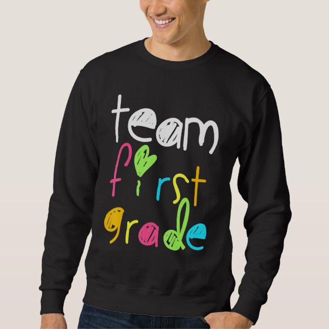 Sudadera Primer Grado del Equipo De Primer Grado De Vuelta  (Anverso)