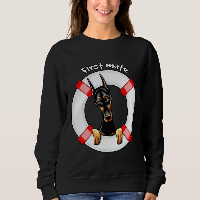 Sudadera Primer matadero de Doberman Pinscher (Anverso)