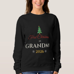 Sudadera Primer Navidad como Abuela Regalo 2026