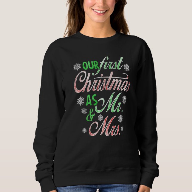 Sudadera PRIMER NAVIDAD  Sr y Sra Primera Navidad (Anverso)