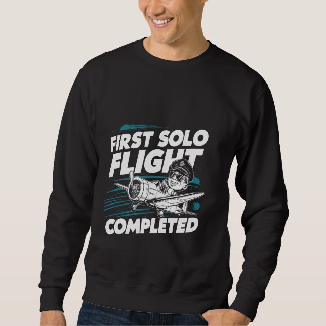 Sudadera Primer vuelo individual completado — (Anverso)
